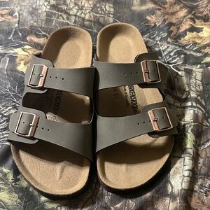 Birkenstock Women’s Brown Double Buckle Sandals
